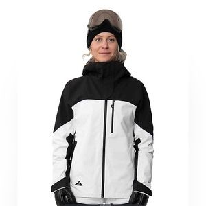 Strafe Women’s Meadow Ski Jacket - Black and White - Size XL